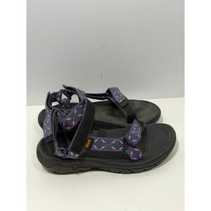 Teva Hurricane XLT2 Blue Pink Geometric Hiking Sandals Womens size 7 1019235